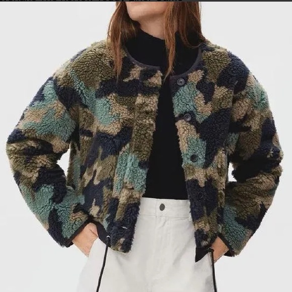 Everlane Jackets & Blazers - Everlane Multicolor Camo Bomber Jacket